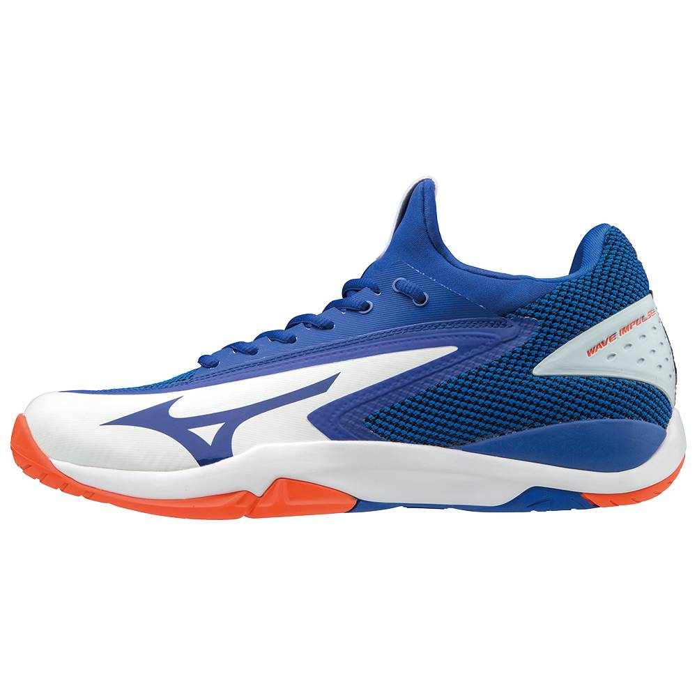 Mizuno Wave Impulse - Erkek Tenis Ayakkabısı - Beyaz/Mavi Türkiye (NIXBFZ-753)